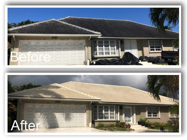 low pressure roof cleaning jupiter florida